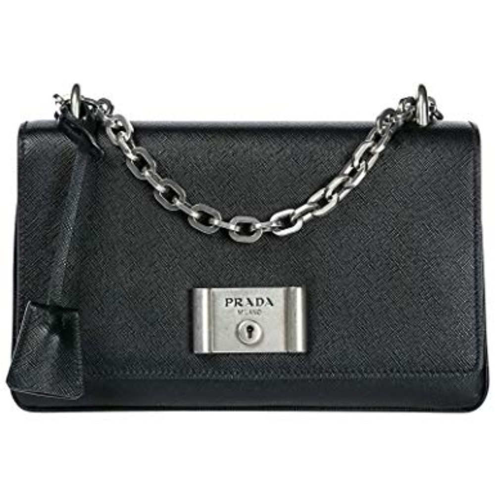 Authentic Prada Saffiano Leather Lux Shoulder Bag